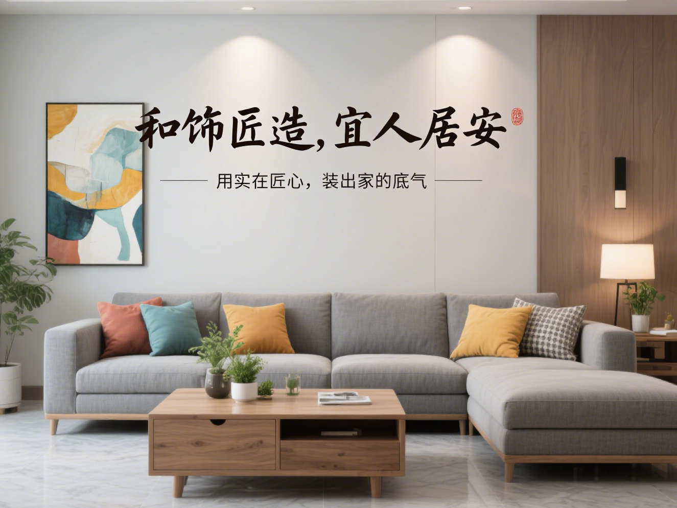 【和饰匠造】- 和饰匠造，宜人居安！核心主张：“用实在匠心，装出家的底气”